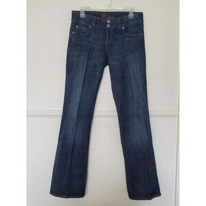 Kut From The Kloth Boot Cut Jeans Dark Wash Blue Denim Flap Pocket‎ Women's Sz 4